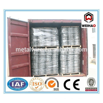 Anping barbed tape wire factory / Gal arame farpado de Anping Weihao